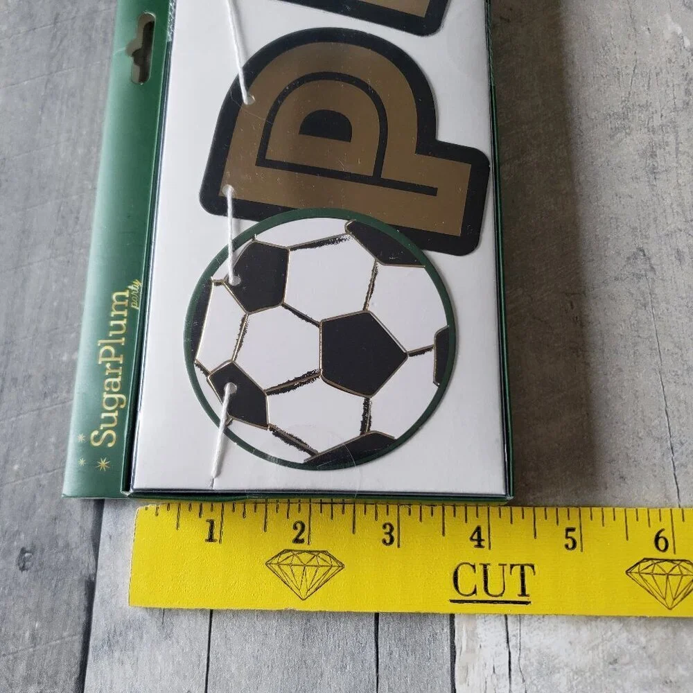NWT - Play Ball Soccer Party Paper Banner Soccer - 6 ft.